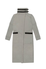 DUSTER COAT IN ASH FLEECE