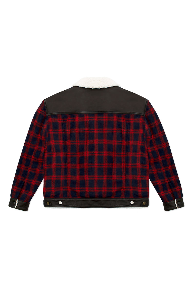 SHERPA JACKET IN FLANNEL