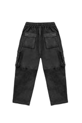 CARGO BOXER PANTS IN LEATHER