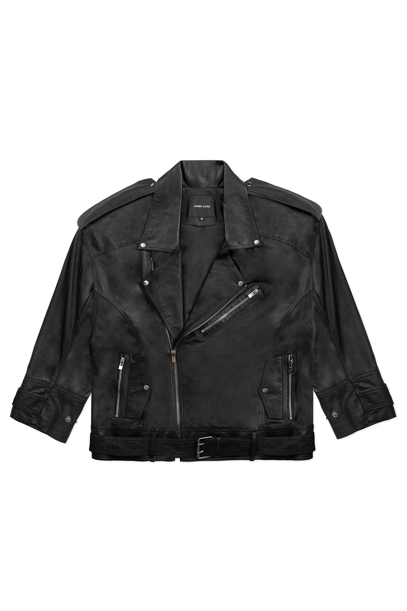 OVERSIZE LEATHER JACKET