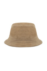 BUCKET HAT IN TAN SUEDE