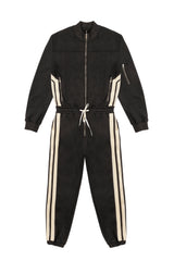 TRACK JUMPSUIT IN BLACK