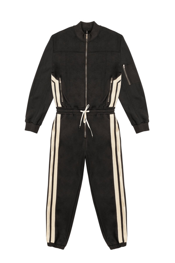 TRACK JUMPSUIT IN BLACK