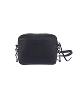 LEATHER CHAIN PURSE IN BLACK