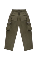 CARGO BOXER PANTS IN ARMY GREEN