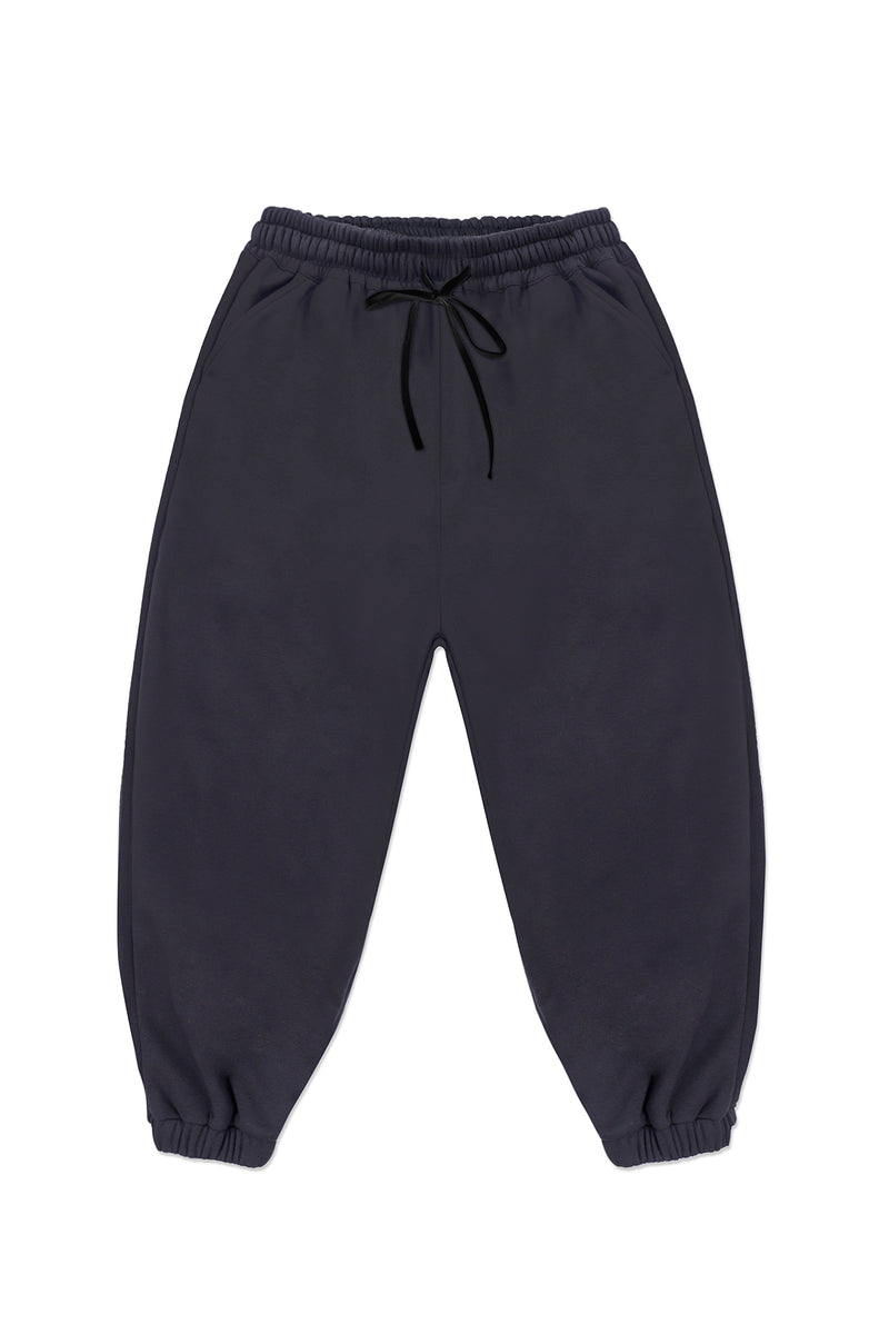 FLEECE BOXER PANTS IN BLACK