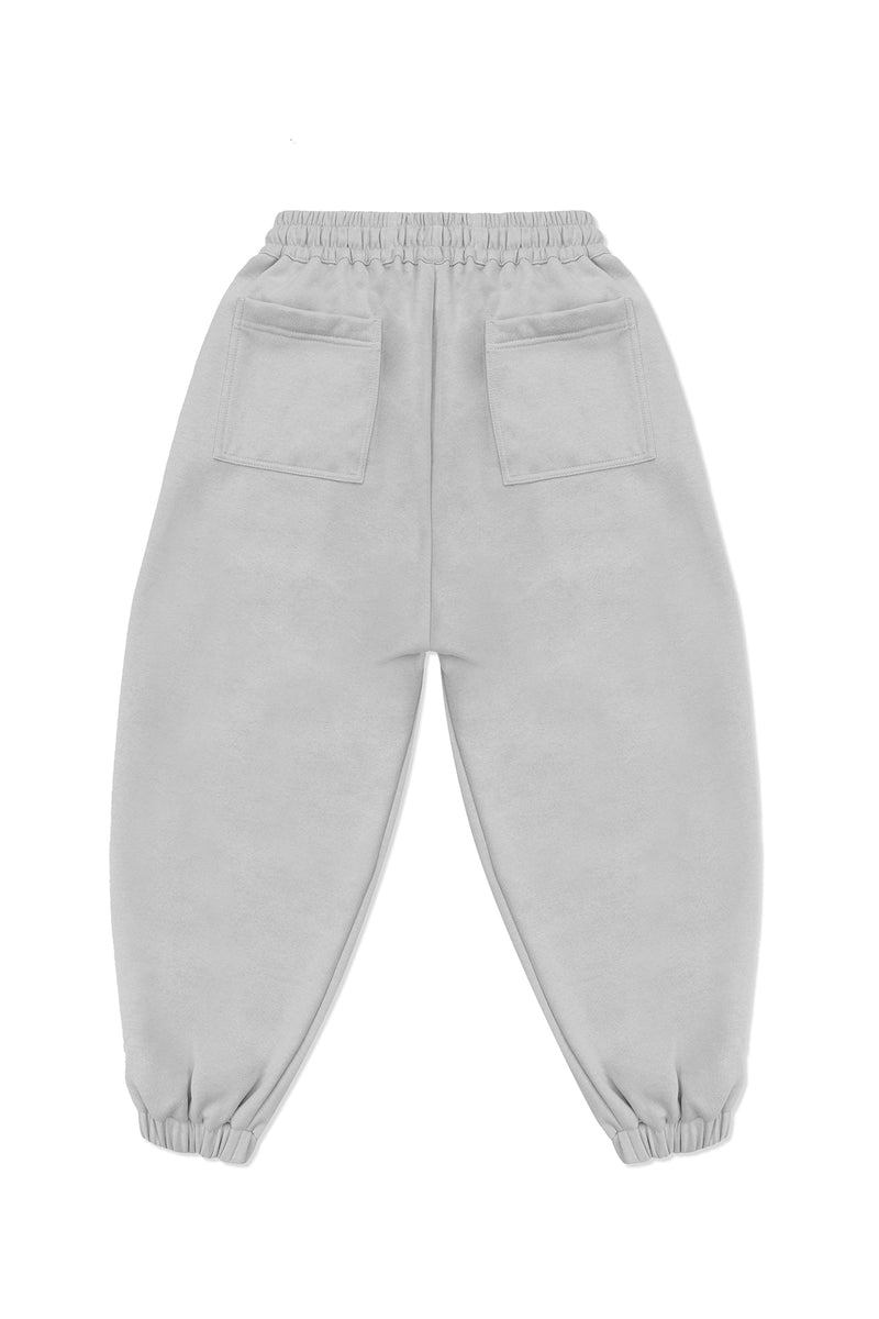 FLEECE BOXER PANTS IN ASH