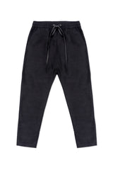 FULL LINEN TROUSER IN BLACK