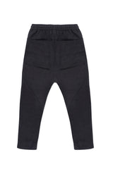 FULL LINEN TROUSER IN BLACK