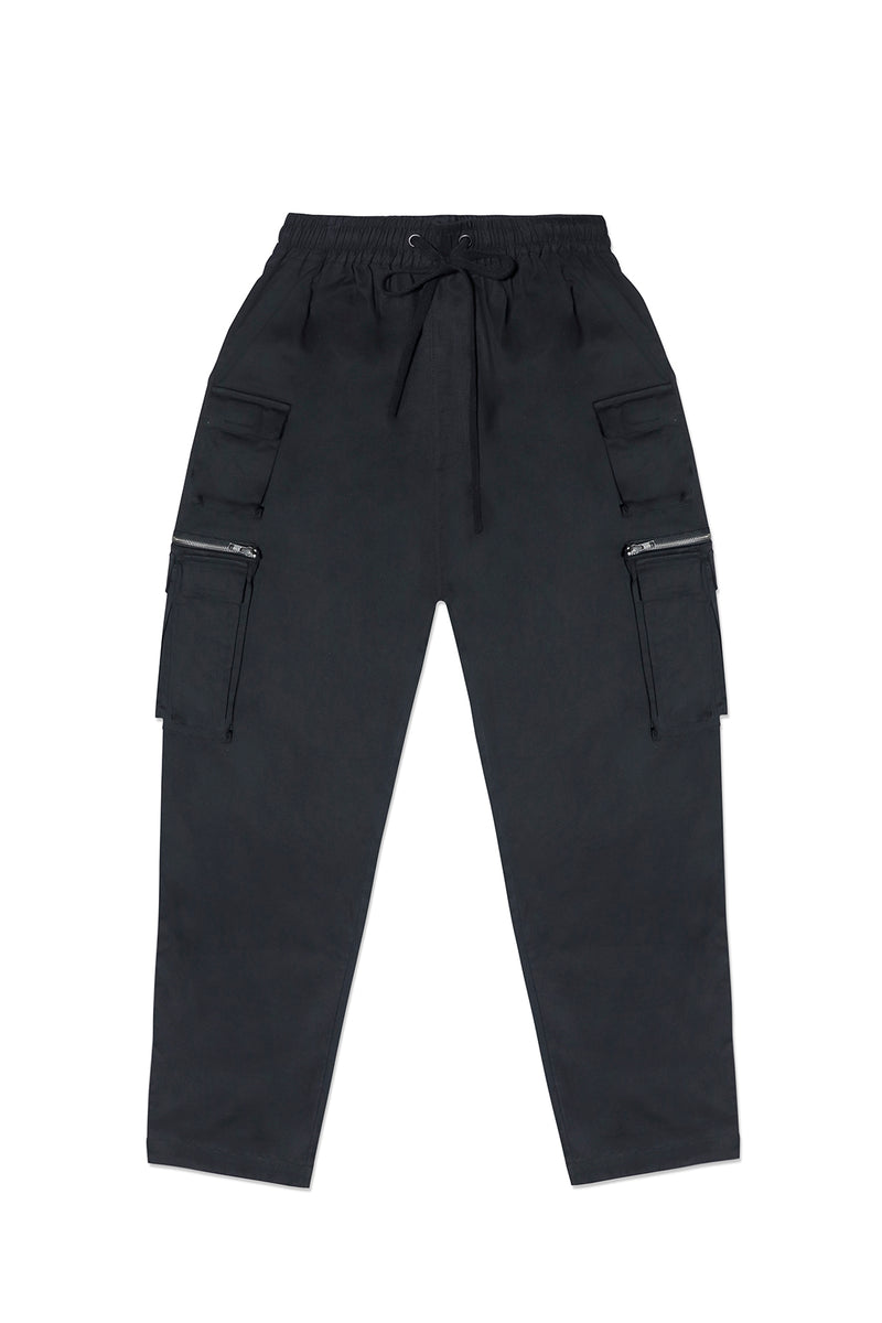 CARGO BOXER PANTS IN BLACK