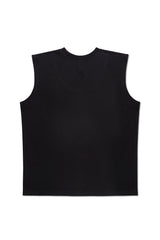 INK SLEEVELESS T-SHIRT IN BLACK