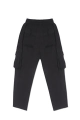 JERSEY CARGO PANTS IN BLACK