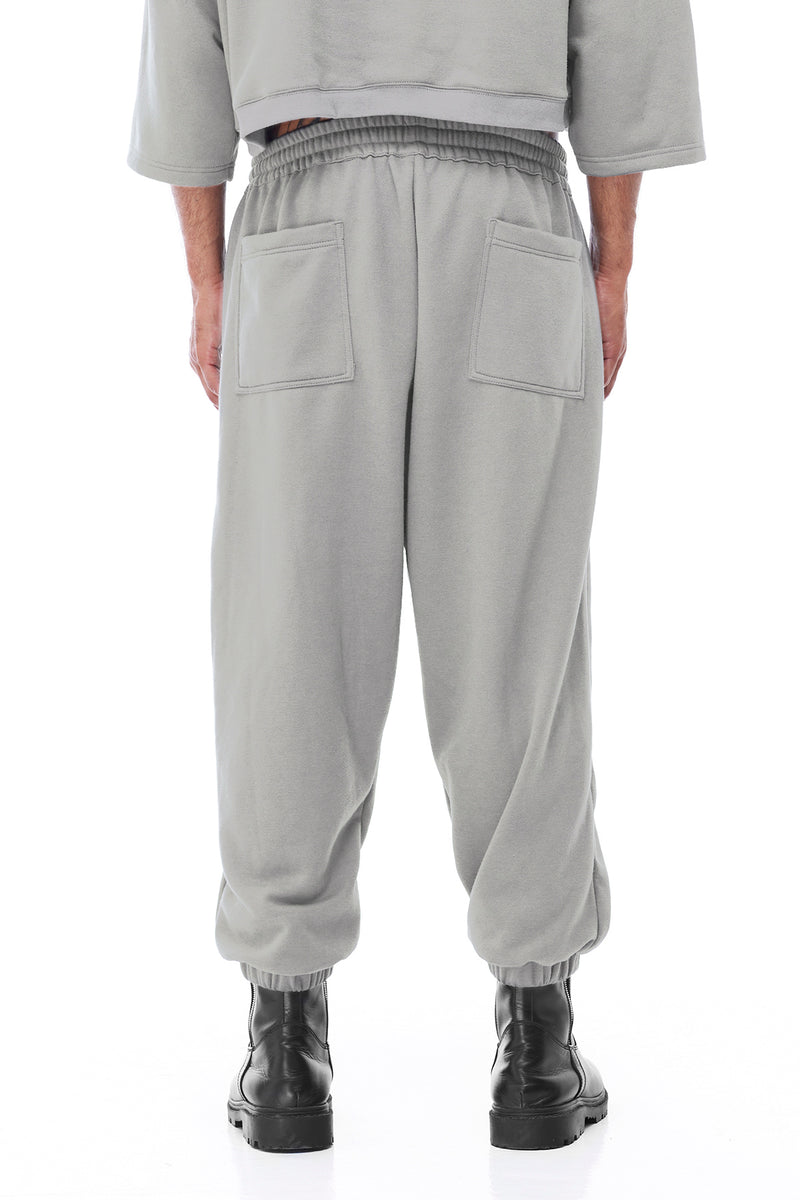 FLEECE BOXER PANTS IN ASH