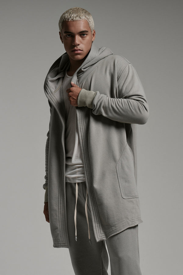 MONK HOODIE IN ASH