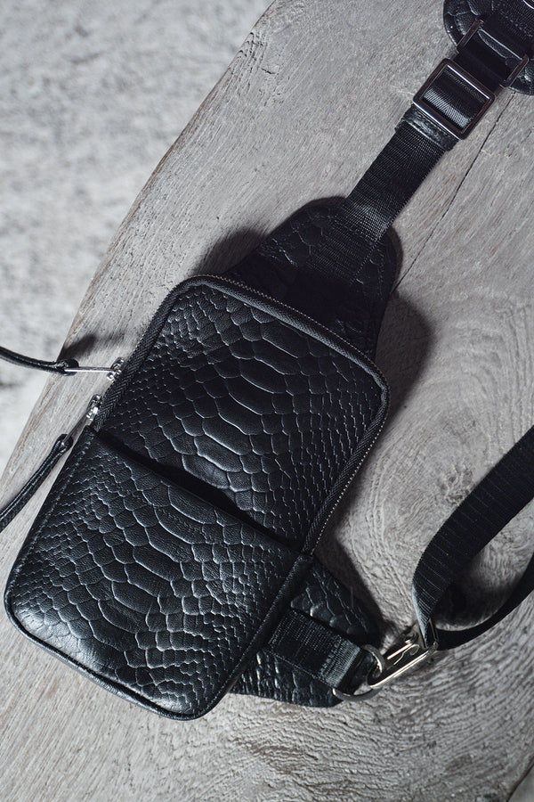 RACER BAG IN PYTHON EMBOSS