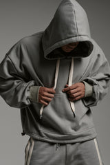 BOXER HOODIE IN ASH