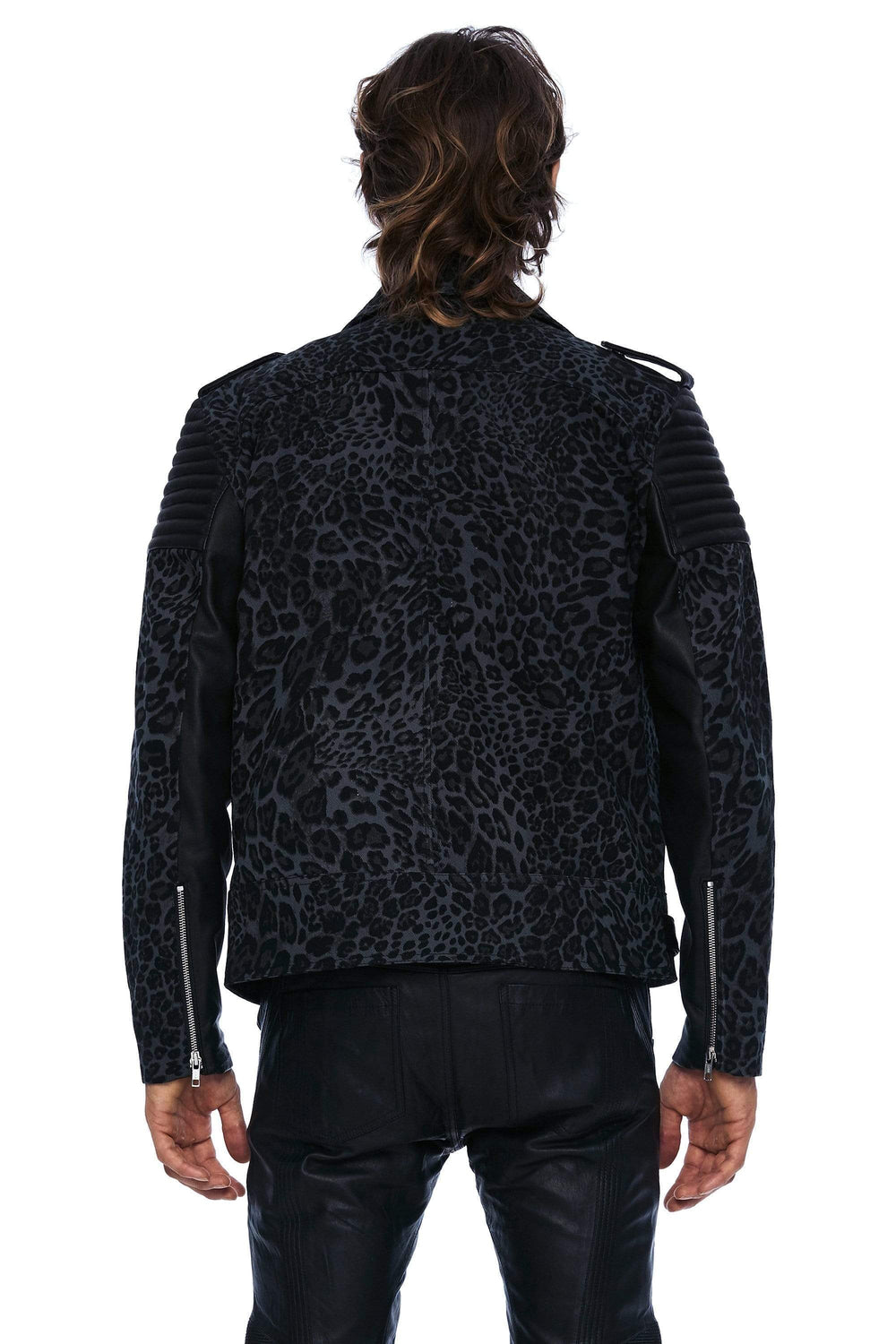 Grey leopard jacket best sale