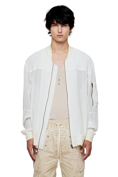 Sheer bomber clearance jacket